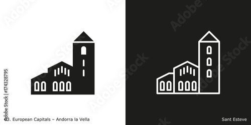 Sant Esteve Church Icon, Andorra la Vella