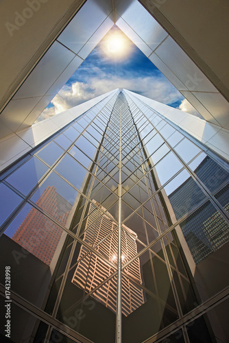 Photography Toronto skyline in financial district