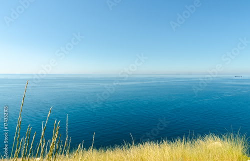 Panoramic beautiful sea summer landscape of Crimea shore