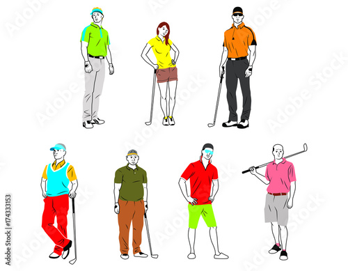 Types of golf players (ID: 174333153)