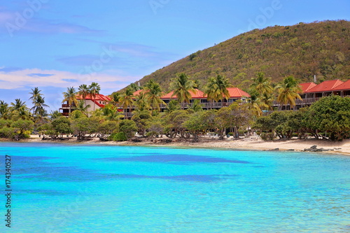 Sapphire beach on St. Thomas island photo