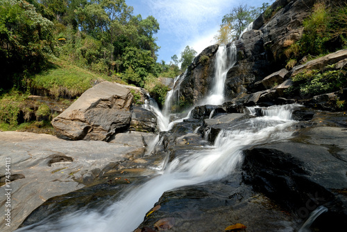 Mae Klang waterfall at Chiangmai province  Thailand