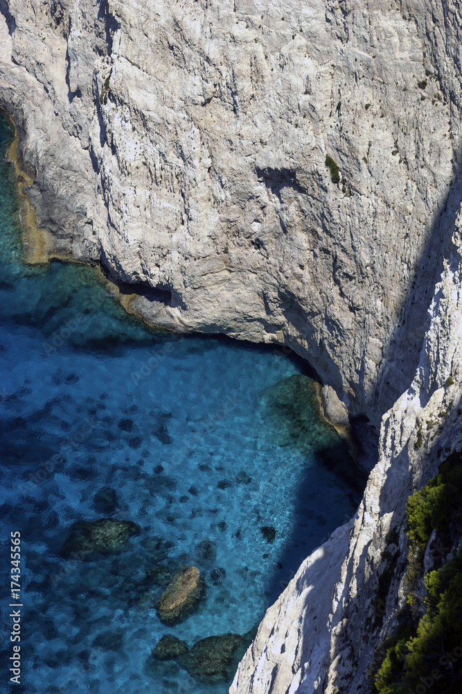 Cliff and sea / Zakynthos - Zante / Greece
