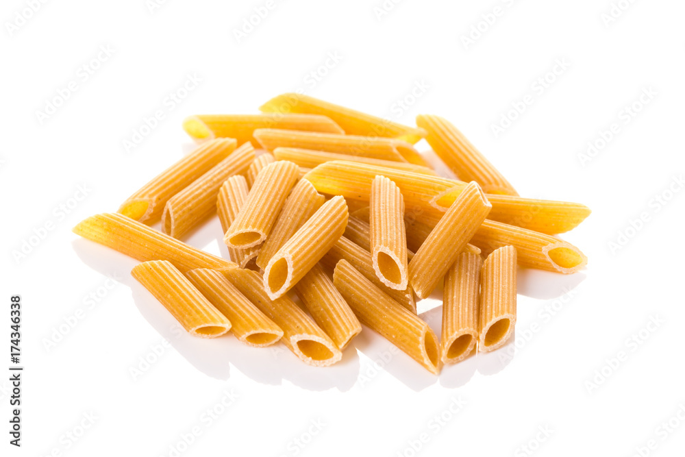 italian pasta on white background italian pasta on white background