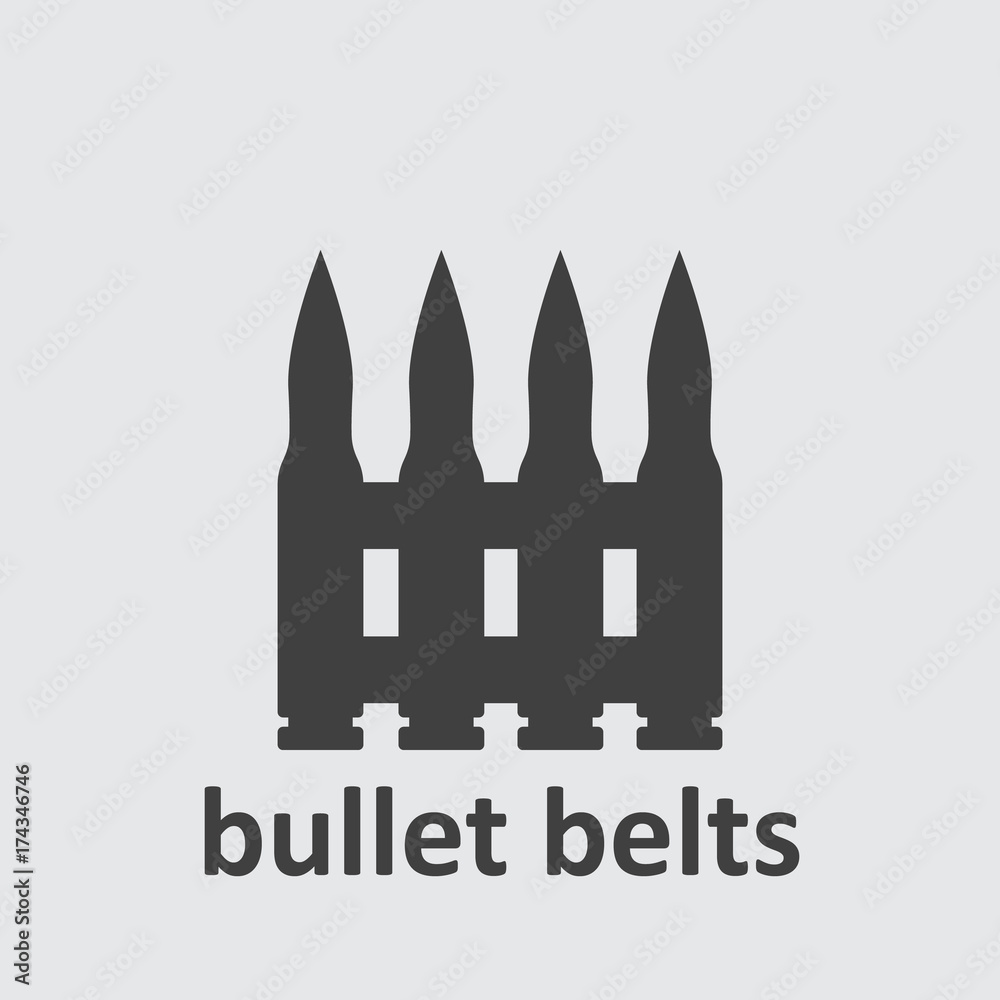 gun or automatic rifle bullet belts