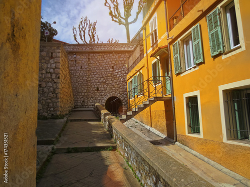 Fototapeta Naklejka Na Ścianę i Meble -  Villefranche streets in historic part of town