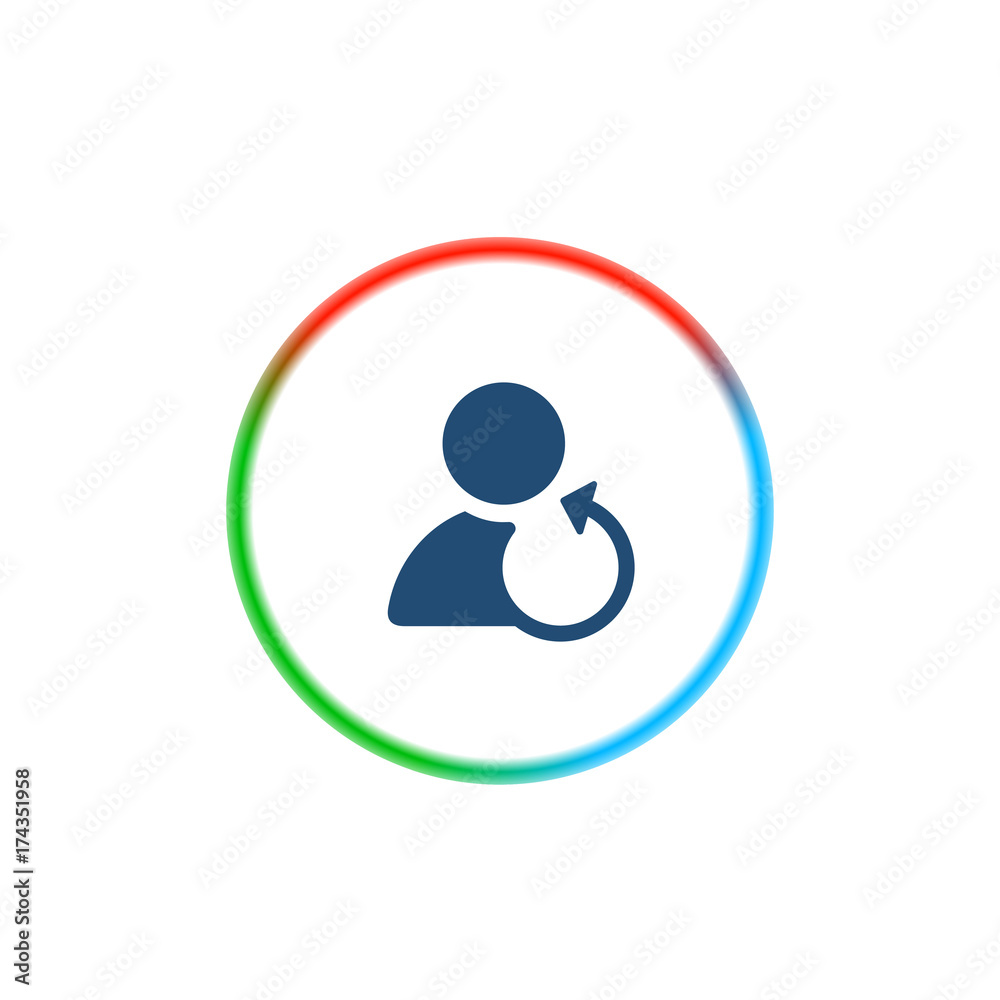 Fototapeta premium Rainbow Style App Icon
