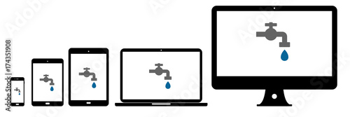 Geräte - Wasserhahn mit Tropfen
