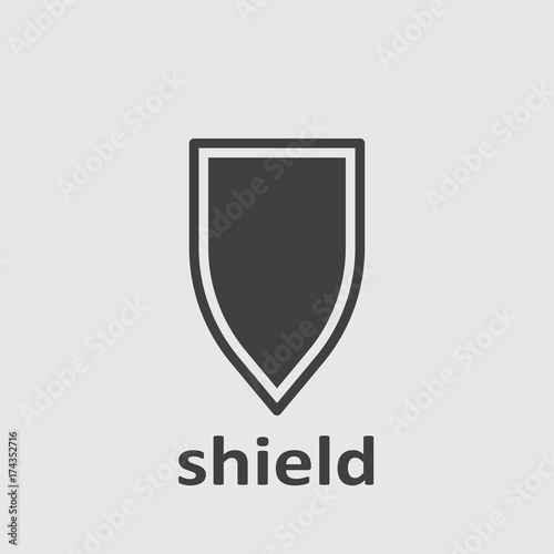 Shield in flat design. Shield icon isolated. Vector illustration Free Download Shield in flat design. Shield icon isolated. Vector illustration - GFXLoad