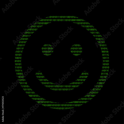 Hacker - 101011010 Icon - glücklicher Smiley