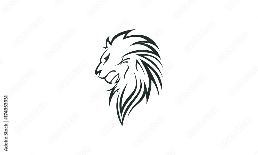 Obraz premium lion king vector