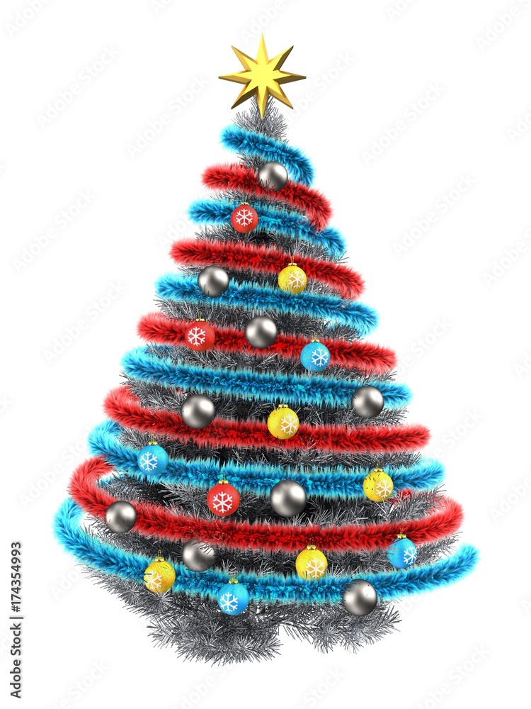 3d tinsel blue 3d tinsel blue
