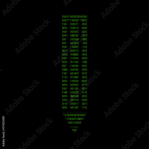 Hacker - 101011010 Icon - Stift