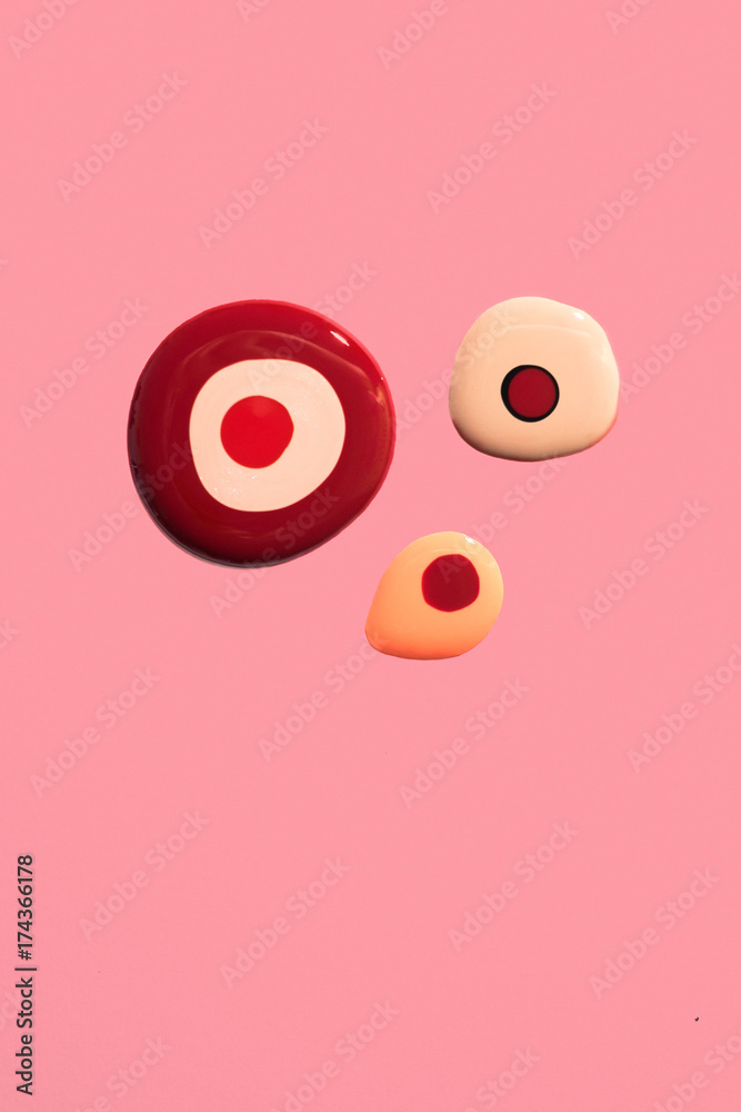 Drops of Colourful Nail Polishes Drops of Colourful Nail Polishes