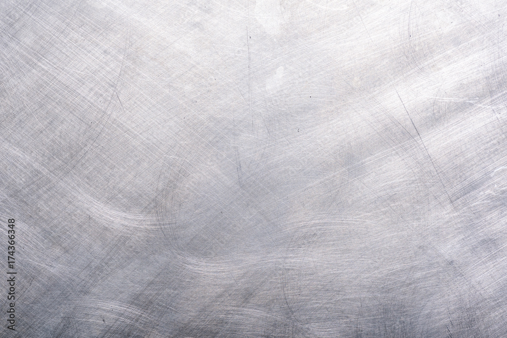 Metal silver brush texture background Metal silver brush texture background