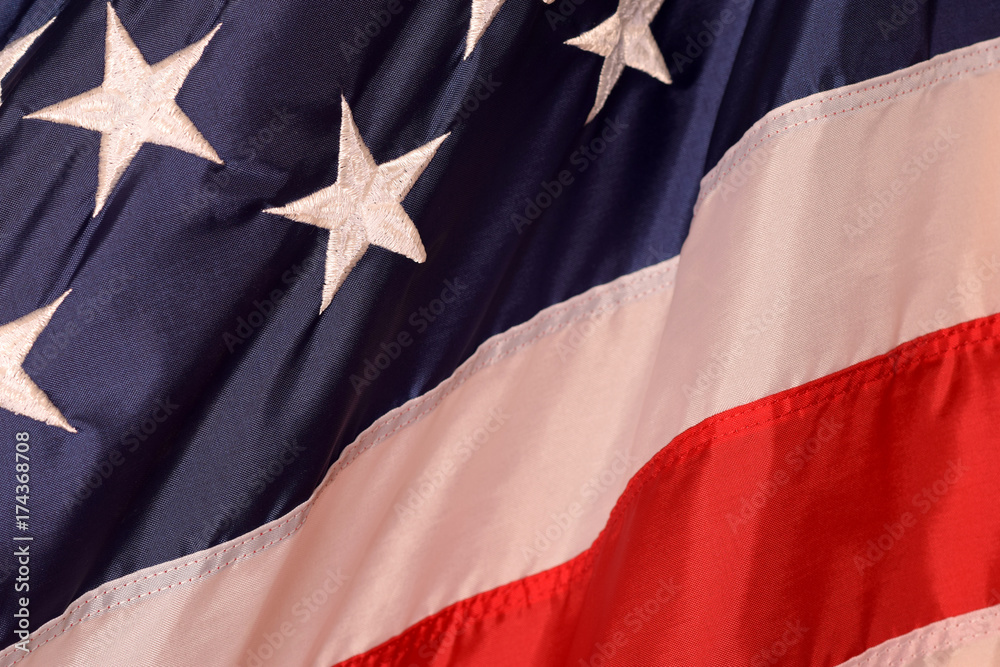 US Flag Texture Background