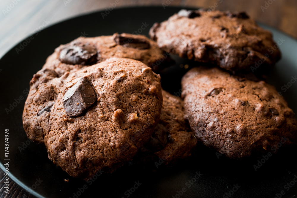 Fototapeta premium Brownie Cookies with Chocolate..