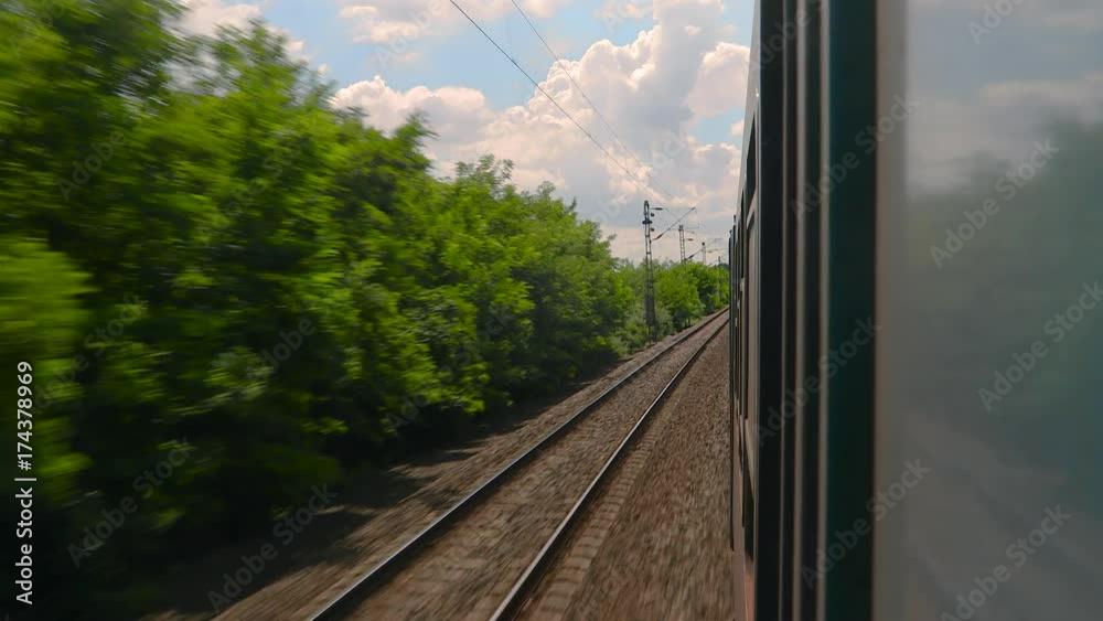 Train ride looking out Train ride looking out