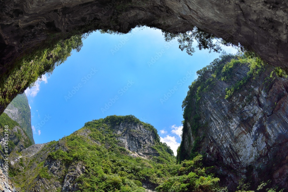 Tunnel in Hualien Taroko National Park, Taiwan Tunnel in Hualien Taroko National Park, Taiwan