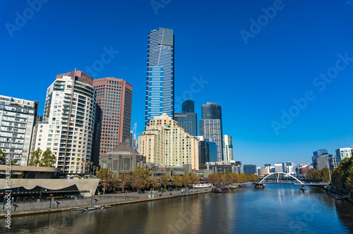 Melbourne cityscape on sunny day © Olga K