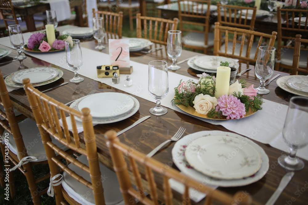 Mismatched Vintage Woodsy Dining Table Decor