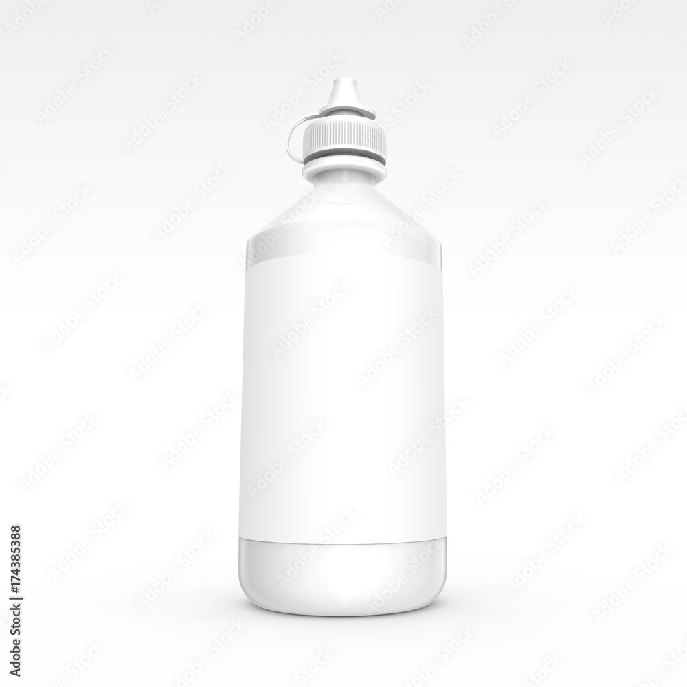 Contacts Solution bottle mockup