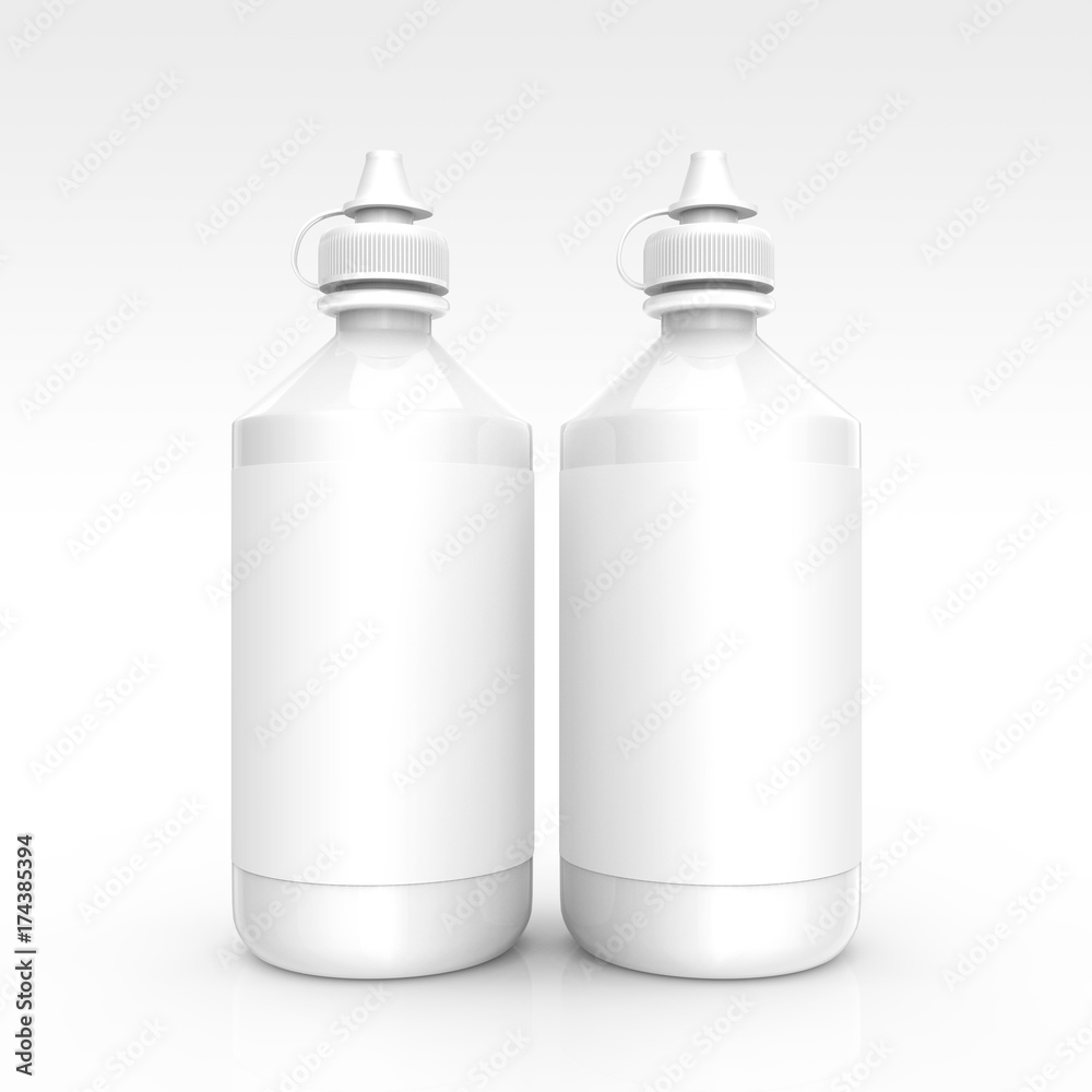 Contacts Solution bottles mockup Contacts Solution bottles mockup