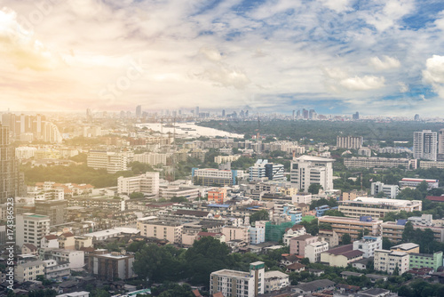 Cityscape view of Bangkok  Thailand