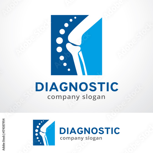 Diagnostic Logo Template Design Vector, Emblem, Design Concept, Creative Symbol, Icon