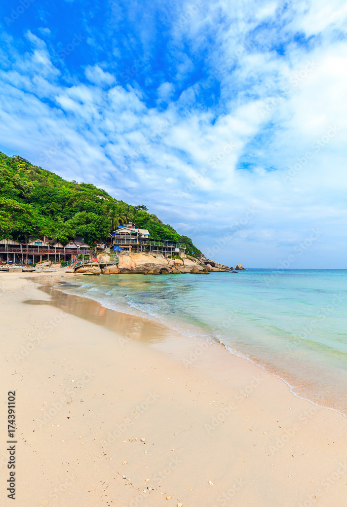 Haad Rin beach. Venue of the famous Full Moon Party. Koh Phangan. Thailand.