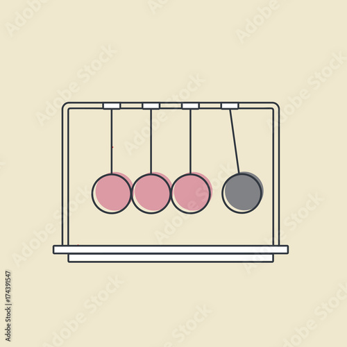 Vector of momentum balls icon