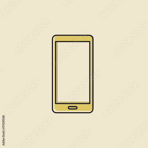 Vector of mobile phone icon