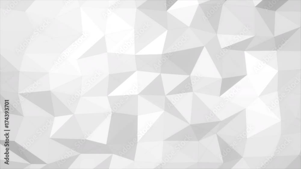 Polygonal abstract motion background of a triangular surface mesh. (4K UHD seamless loop.)