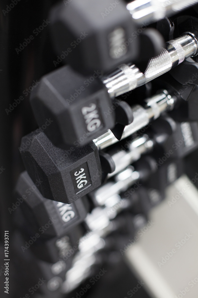 Naklejka premium Weight Racks