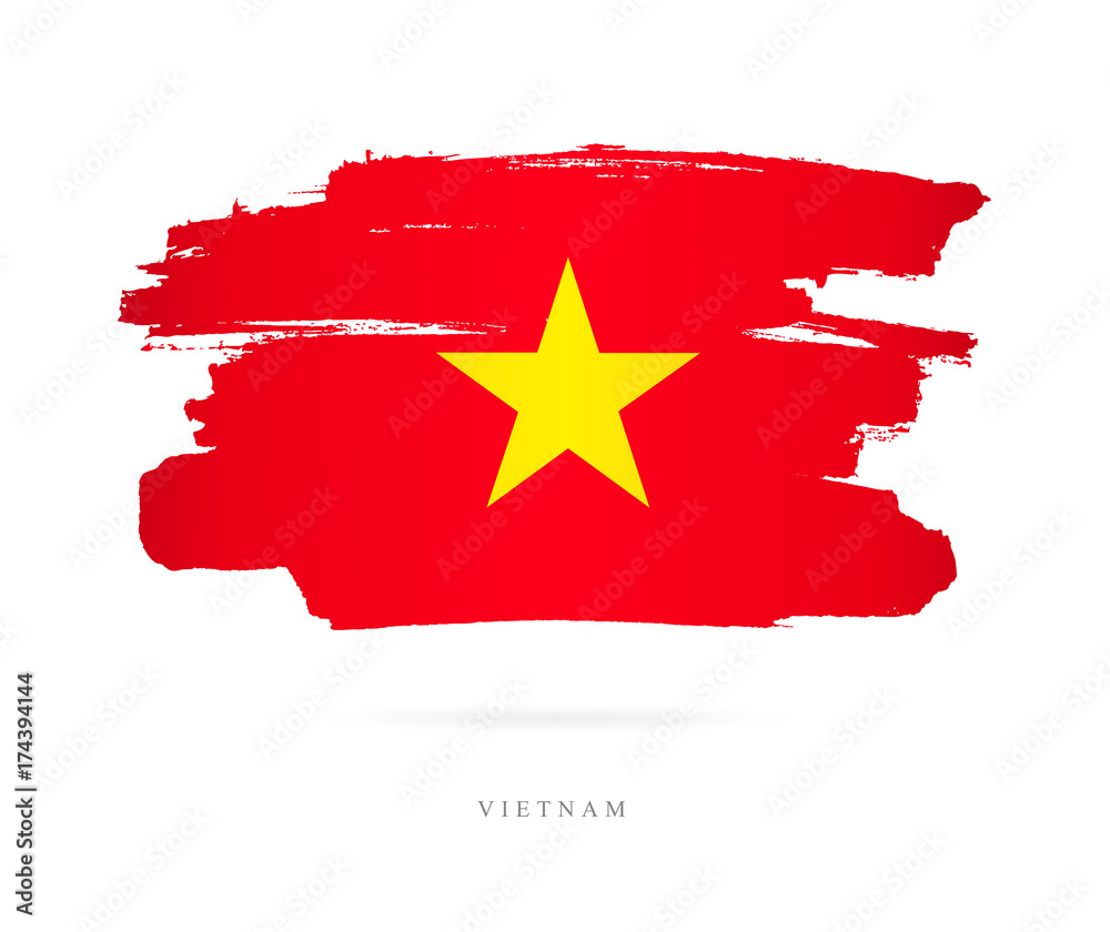 Flag of Vietnam. Abstract concept Flag of Vietnam. Abstract concept