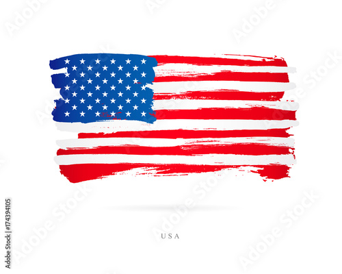Flag of the USA. Abstract concept