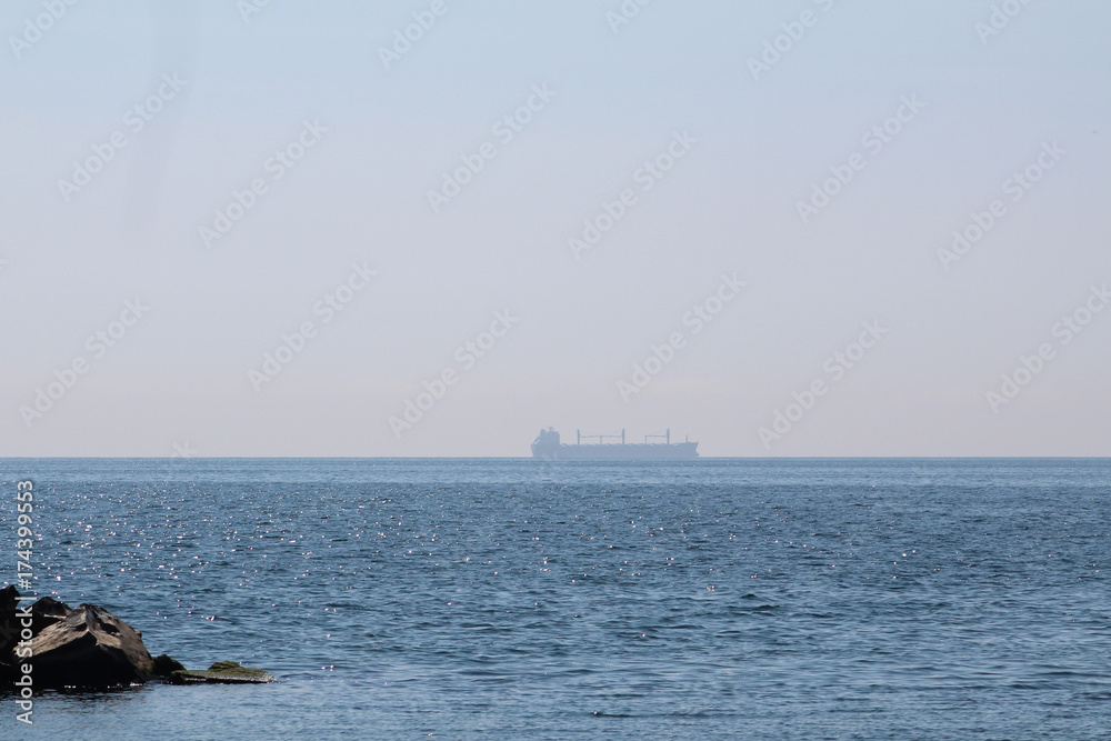 Barge on the horizon