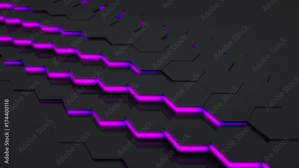 3D Loop Hexagonal Motion Graphic Background 3D Loop Hexagonal Motion Graphic Background