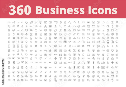 360 Business Icons