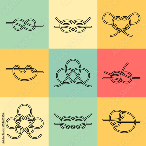 Sea Knots - Vector Outline Icons