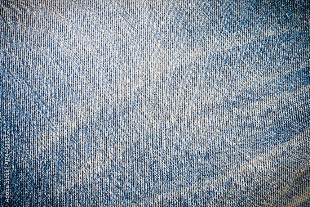 Blue jean denim texture and stripe jean on background