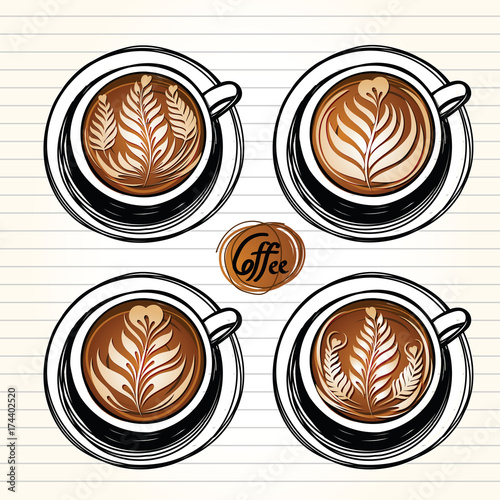 Coffee cup vector