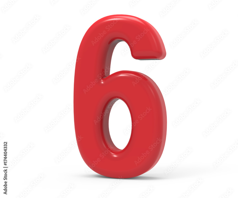 red number 6 red number 6