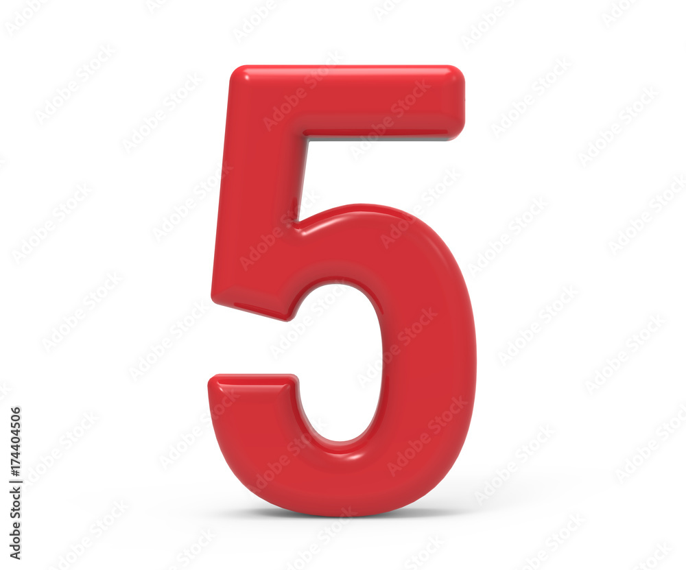 red number 5 red number 5