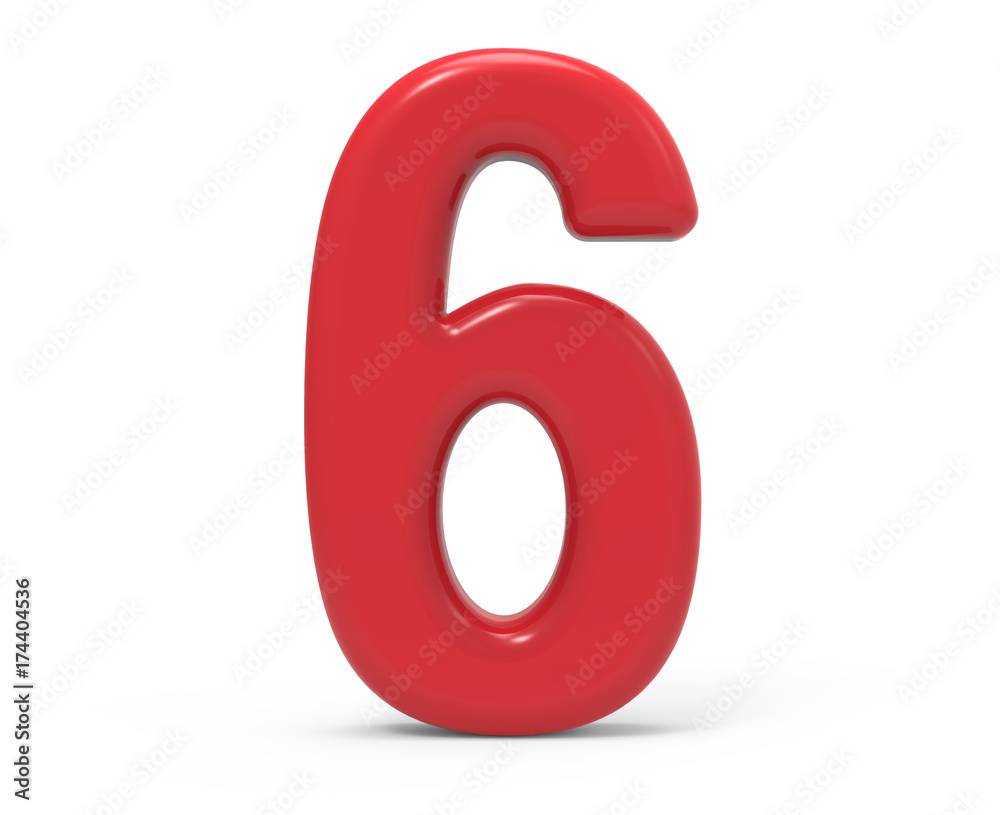 red number 6 red number 6