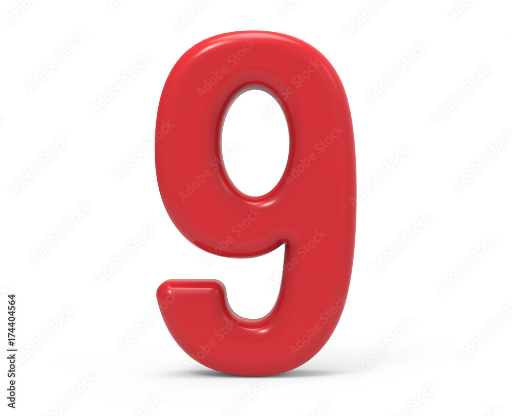 red number 9 red number 9