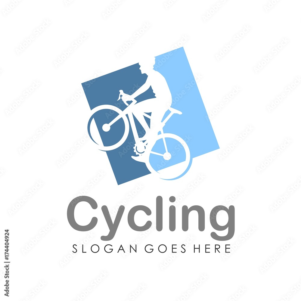 Fototapeta premium Bicycle logo design template vector