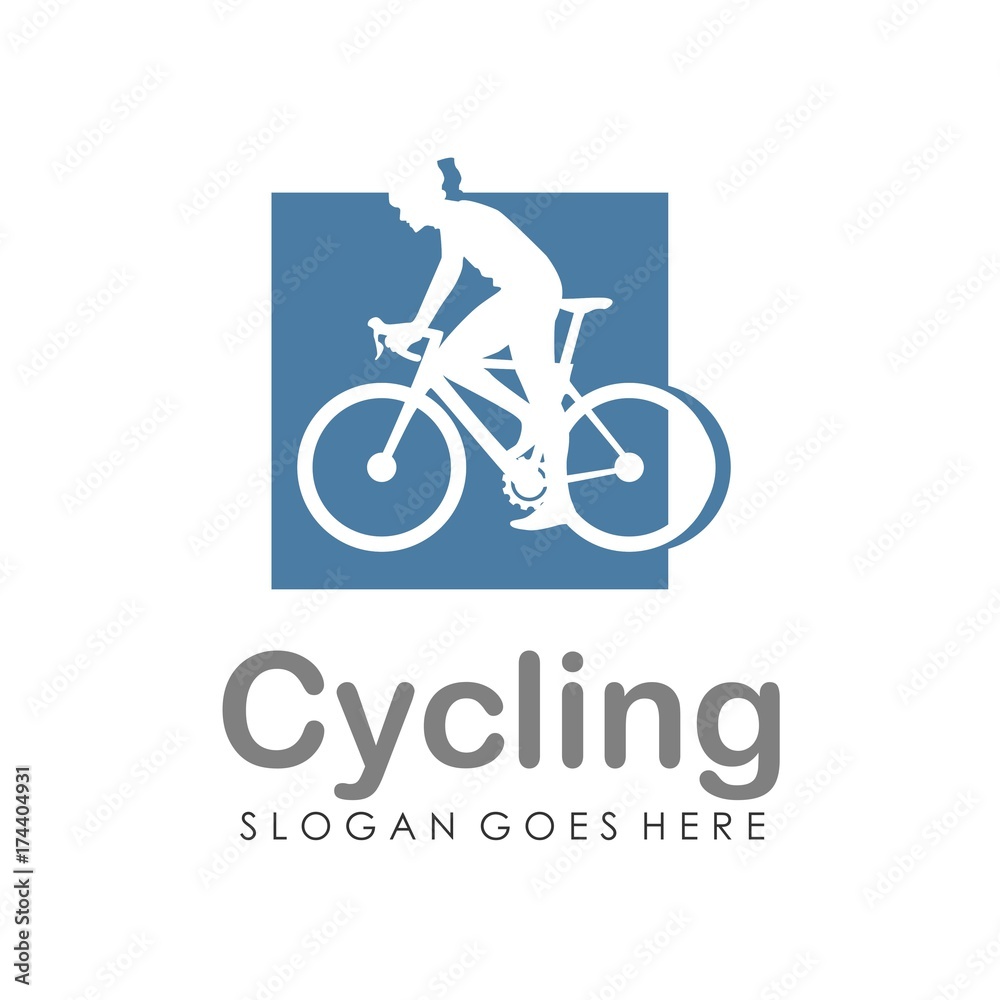 Bicycle logo design template vector Bicycle logo design template vector