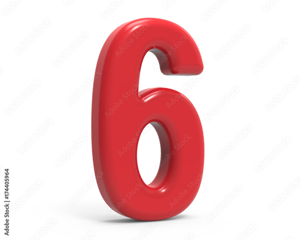 red number 6 red number 6