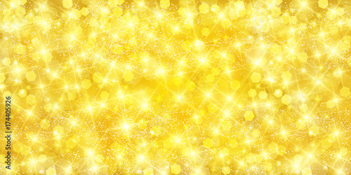 クリスマス　金　光　背景